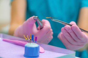 preparing for root canal treatment (endodontic root canal treatment)